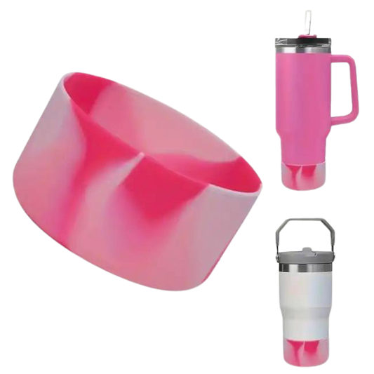 Hot Pink Marble Silicone Cup Boot For 40Oz/30Oz Tumbler
